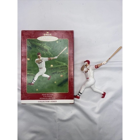 Mark McGwire Hallmark Keepsake Ornament 2000 Baseball Cardinals At The Ball Park - Picture 1 of 4